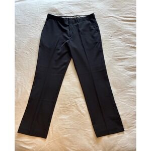 Perry Ellis Men's Pants 36 X 32** Black Portfolio Modern Fit Dress Pants Stretch